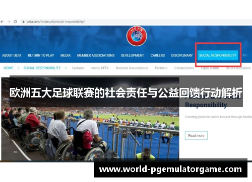 欧洲五大足球联赛的社会责任与公益回馈行动解析