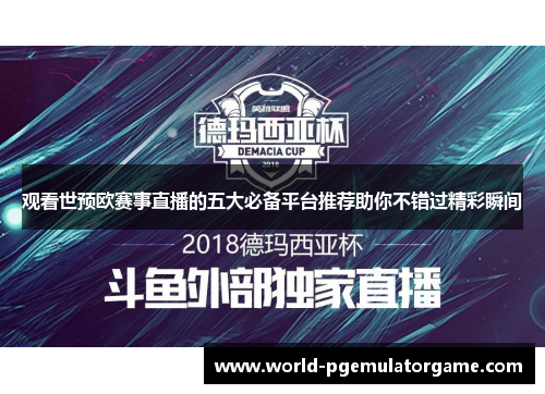 观看世预欧赛事直播的五大必备平台推荐助你不错过精彩瞬间